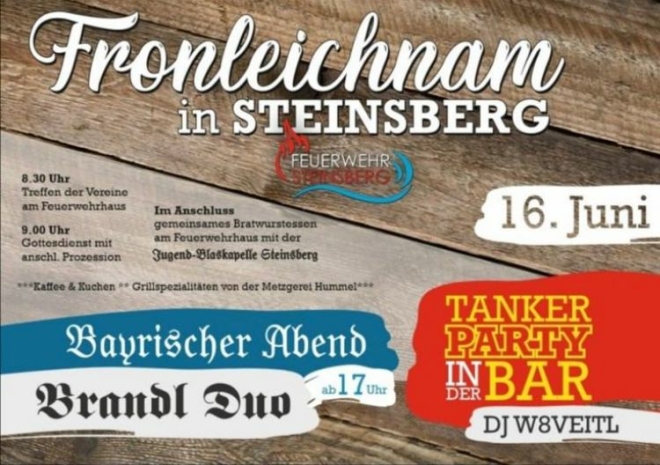 ★★ #TEAMFSV – Fronleichnam in Steinsberg ★★