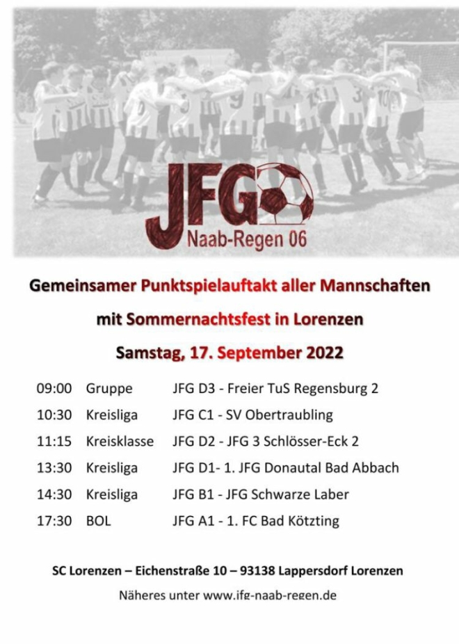 ★★ #FSVJugend – Gemeinsamer Spielauftakt der JFG Teams in Lorenzen  ★★