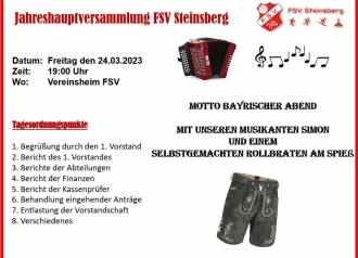 ★★ #FSVHauptverein – Jahreshauptversammlung 2023 ★★